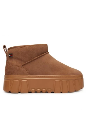 Obrázek produktu Tommy Jeans Sněhule Tjw Suede Platform Boots Wl EN0EN03158 Světle hnědá
