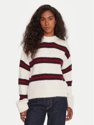Obrázek produktu Tommy Jeans Svetr Badge DW0DW21679 Écru Relaxed Fit Krémová