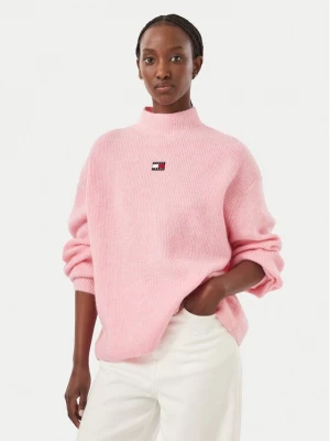Obrázek produktu Tommy Jeans Svetr Badge DW0DW23349 Růžová Relaxed Fit