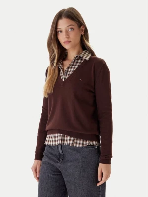 Obrázek produktu Tommy Jeans Svetr Essential DW0DW19888 Hnědá Regular Fit