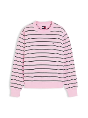Obrázek produktu Tommy Jeans Svetr 'Essential' růžová / jasně červená / černá / bílá