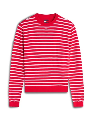 Obrázek produktu Tommy Jeans Svetr 'Flag Embroidery' červená / bílá