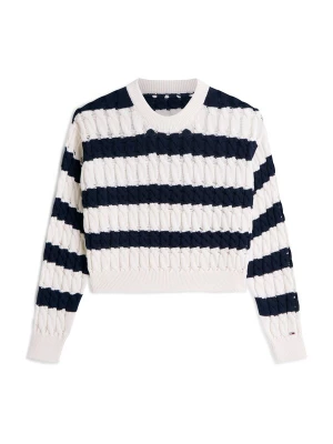 Obrázek produktu Tommy Jeans Svetr 'Loose Cable' námořnická modř / bílá
