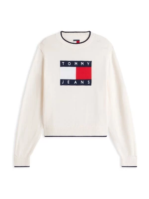 Obrázek produktu Tommy Jeans Svetr marine modrá / červená / bílá / barva bílé vlny