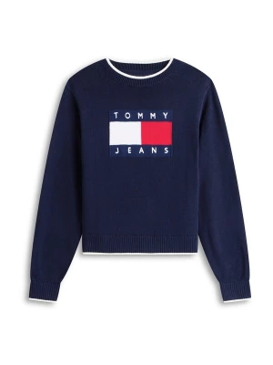 Obrázek produktu Tommy Jeans Svetr tmavě modrá / jasně červená / bílá
