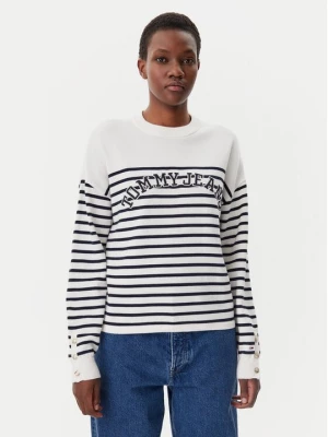 Obrázek produktu Tommy Jeans Svetr Varsity DW0DW20251 Écru Regular Fit Krémová
