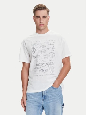 Obrázek produktu Tommy Jeans T-Shirt Archive Logos DM0DM21584 Bílá Relaxed Fit