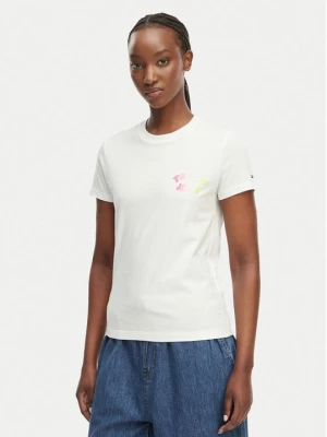 Obrázek produktu Tommy Jeans T-Shirt Bubble Logo DW0DW22310 Krémová Regular Fit