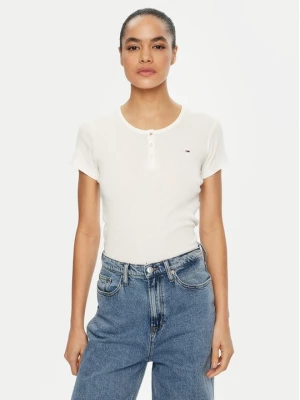 Obrázek produktu Tommy Jeans T-Shirt DW0DW19502 Bílá Slim Fit