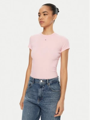 Obrázek produktu Tommy Jeans T-Shirt Essential DW0DW17383 Růžová Slim Fit