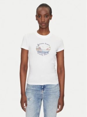 Obrázek produktu Tommy Jeans T-Shirt Romance DW0DW21342 Écru Slim Fit Krémová