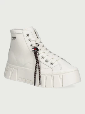 Obrázek produktu Tommy Jeans TJW PLATFORM SNEAKER LEATHER MC plátěnky dámské kožené bílá