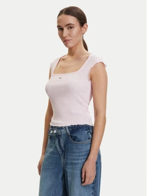 Obrázek produktu Tommy Jeans Top DW0DW22220 Světle růžová Slim Fit