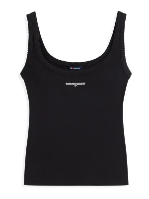 Obrázek produktu Tommy Jeans Top 'Logo Embroidery Slim Tank' černá / bílá