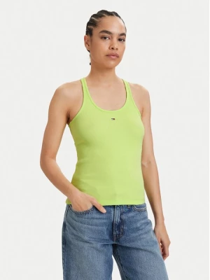 Obrázek produktu Tommy Jeans Top Racerback DW0DW22264 Světle zelená Slim Fit