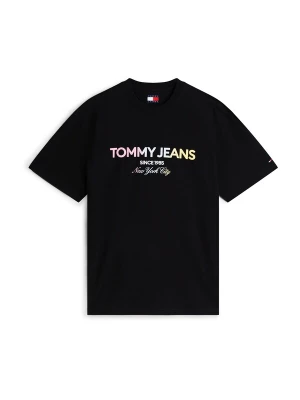 Obrázek produktu Tommy Jeans Tričko 'Classic Gradient Relaxed' pastelová modrá / světle žlutá / růžová / černá