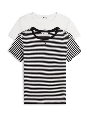 Obrázek produktu Tommy Jeans Tričko 'ESSENTIAL' černá / bílá