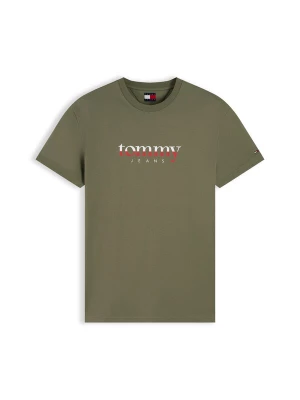Obrázek produktu Tommy Jeans Tričko olivová / ohnivá červená / bílá