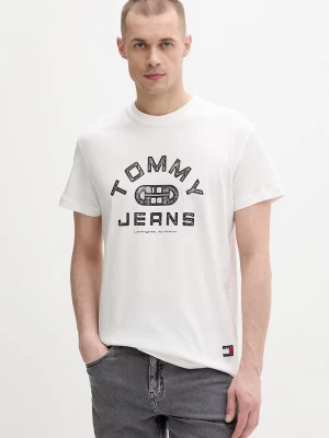 Obrázek produktu Tommy Jeans tričko pánské bavlněné béžová