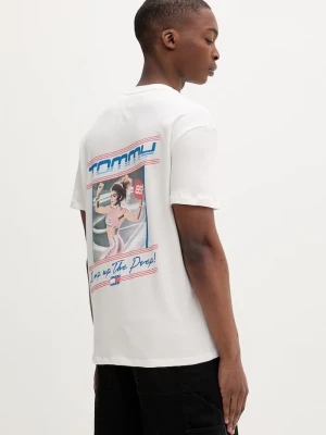 Obrázek produktu Tommy Jeans tričko pánské bavlněné béžová