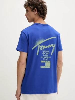 Obrázek produktu Tommy Jeans tričko pánské bavlněné modrá