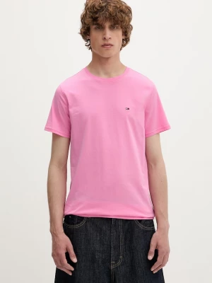 Obrázek produktu Tommy Jeans tričko pánské bavlněné růžová