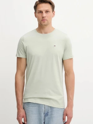 Obrázek produktu Tommy Jeans tričko pánské bavlněné zelená