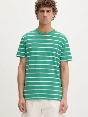 Obrázek produktu Tommy Jeans tričko pánské bavlněné zelená