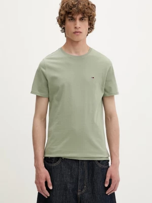 Obrázek produktu Tommy Jeans tričko pánské bavlněné zelená