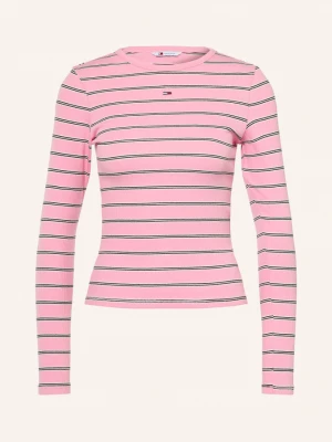 Obrázek produktu Tommy Jeans Tričko S Dlouhým Rukávem růžová / bílá / černá
