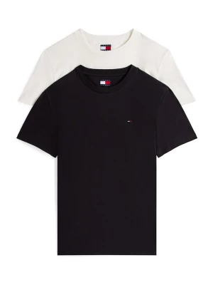 Obrázek produktu Tommy Jeans Tričko 'Tommy Flag Extra Slim T' černá / bílá
