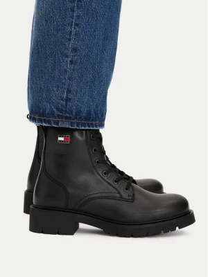 Obrázek produktu Tommy Jeans Turistická obuv Tjw Cleated Lace Up Boots EN0EN03104 Černá