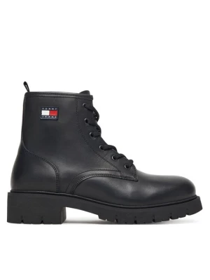 Obrázek produktu Tommy Jeans Turistická obuv Tjw Lace Up Leather Boot EN0EN02824 Černá