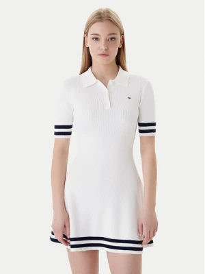 Obrázek produktu Tommy Jeans Úpletové šaty DW0DW22106 Écru Slim Fit Krémová