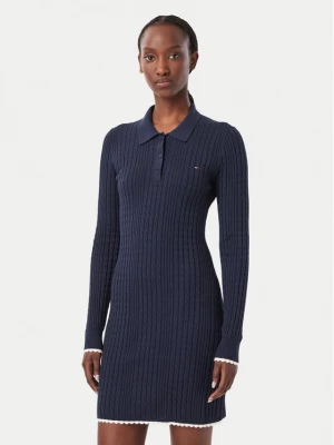 Obrázek produktu Tommy Jeans Úpletové šaty DW0DW23317 Tmavomodrá Slim Fit