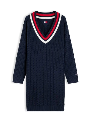 Obrázek produktu Tommy Jeans Úpletové šaty námořnická modř / jasně červená / bílá