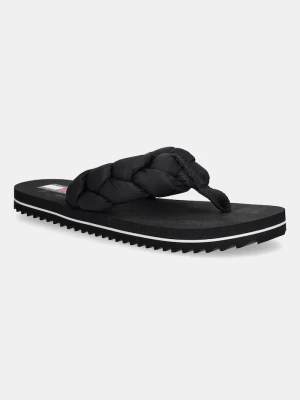 Obrázek produktu Tommy Jeans žabky dámské BRAIDED THONG BEACH SANDAL černá