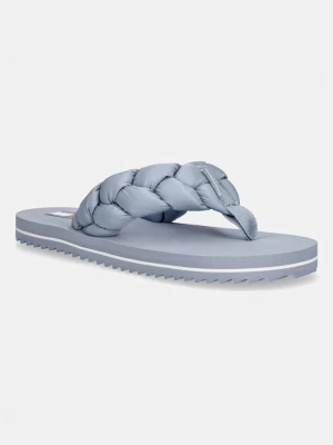 Obrázek produktu Tommy Jeans žabky dámské BRAIDED THONG BEACH SANDAL modrá