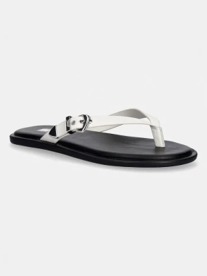 Obrázek produktu Tommy Jeans žabky dámské kožené TJW FLAT LEATHER SANDALS béžová