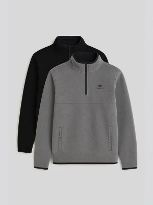 Obrázek produktu Tommy Life Fleecová mikina šedá / černá