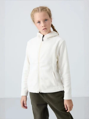 Obrázek produktu Tommy Life Mikina 'TOMMY Unisex-Kapuzen-Sweatshirt Für Jugendliche Mit Reißverschluss' bílá