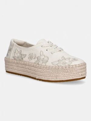 Obrázek produktu Toms espadrily na platformě dámské VALENCIA LACE UP béžová