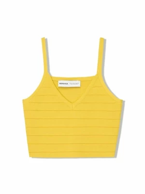 Obrázek produktu Top Bershka skvrnitě světle žlutá