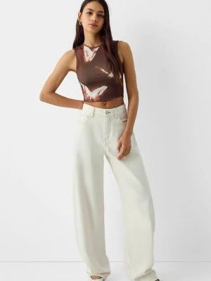 Obrázek produktu Top Bershka tmavě hnědá