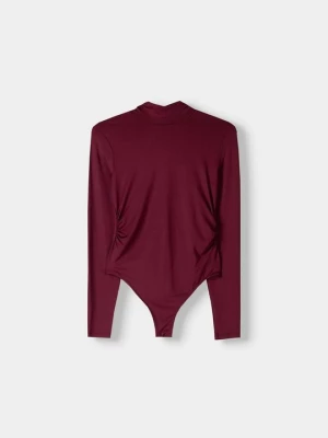 Obrázek produktu Top s dlouhým rukávem Bershka bordó
