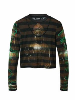 Obrázek produktu Top s dlouhým rukávem Desigual černá