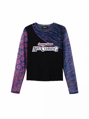 Obrázek produktu Top s dlouhým rukávem Desigual modrá