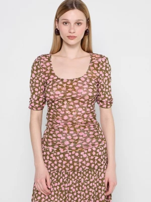Obrázek produktu Top s dlouhým rukávem Diane Von Furstenberg olivová