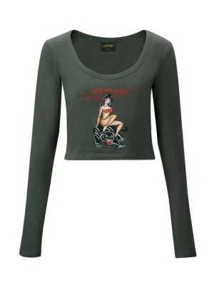 Obrázek produktu Top s dlouhým rukávem Ed Hardy zelená