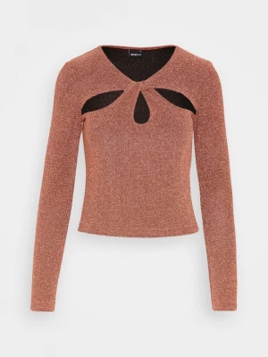 Obrázek produktu Top s dlouhým rukávem Gina Tricot hnědá